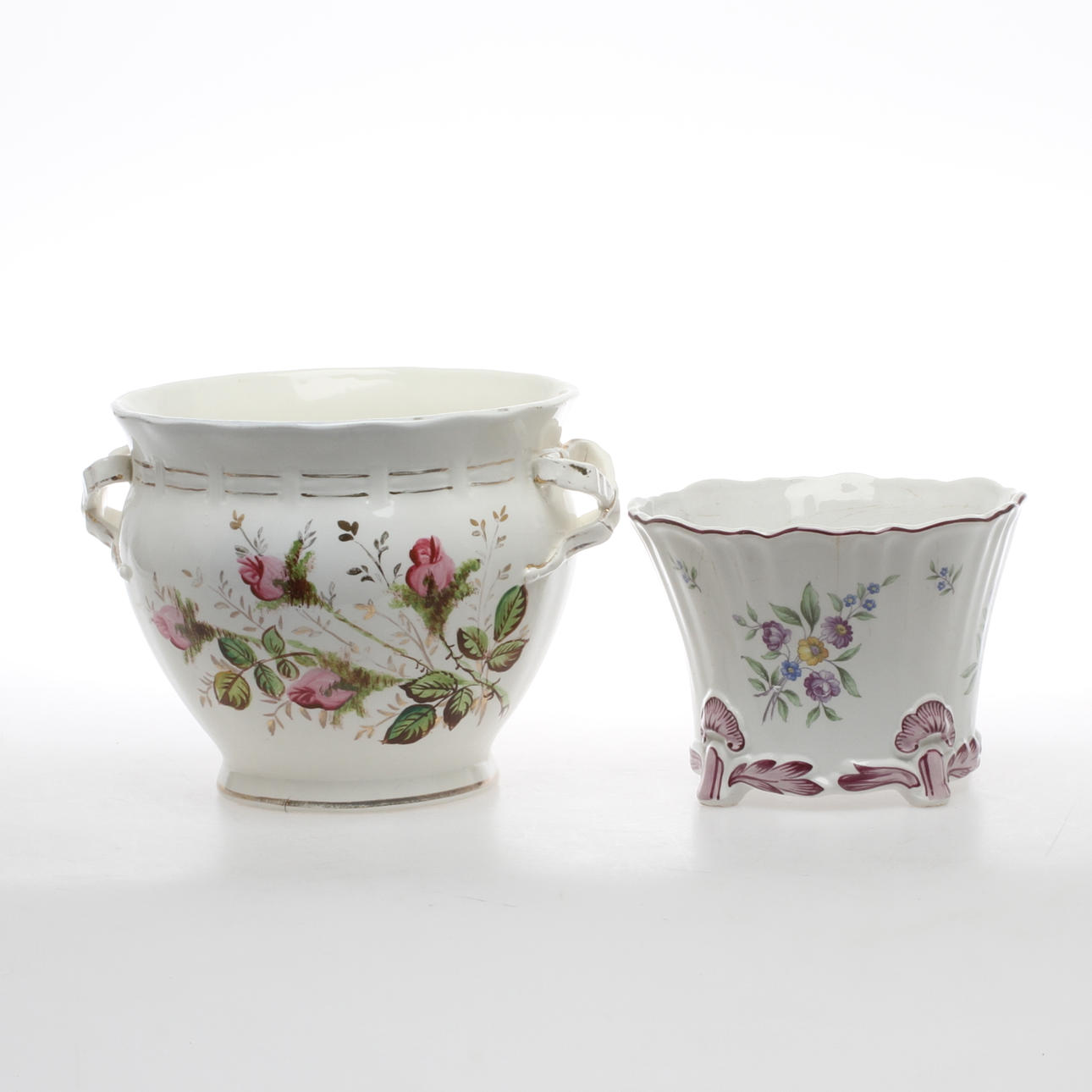 YTTERFODER, 2 st, keramik, Rörstrand, 1900-tal.