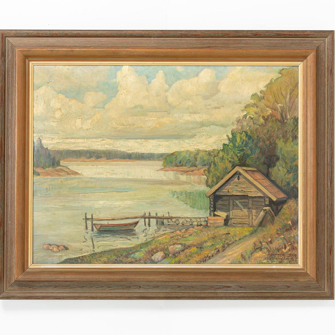 ELIS SANDBERG, oil on canvas, signed and dated 1940.