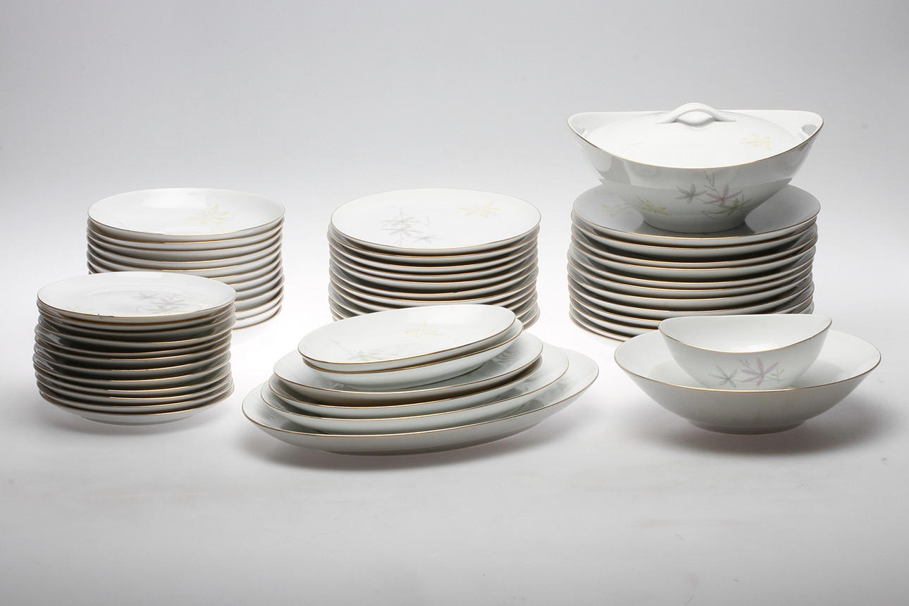 MATSERVIS, 57 delar, porslin, Eschenbach, Bavaria, Tyskland.