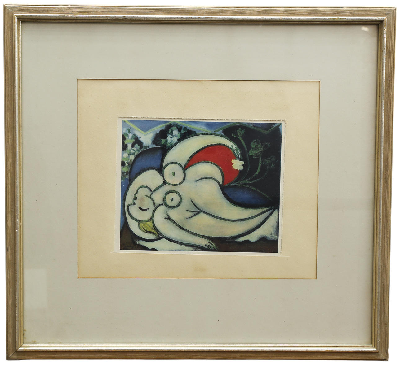 PABLO PICASSO. farvelitografi, efter, „Sovende kvinde“, 19514.