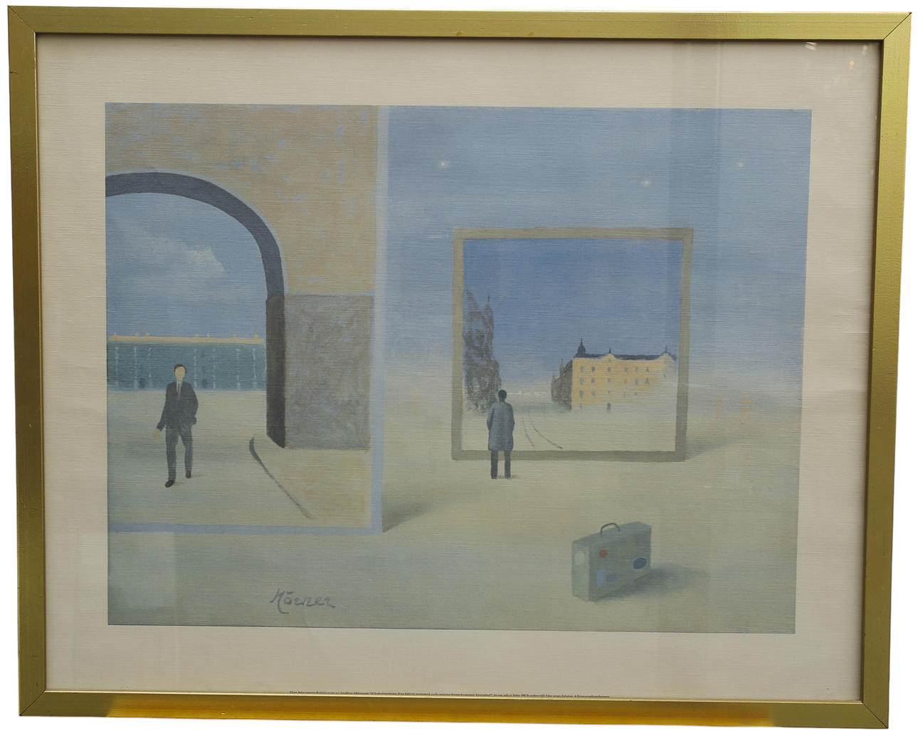 STELLAN MÖRNER. plan, dreamy landscape, signed Mörner, Halmstadgruppen.