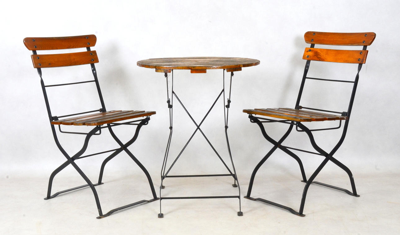 TRÄDGÅRDSMÖBEL, 3 delar. 1900-talets andra hälft.