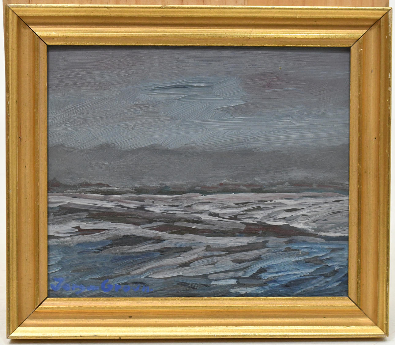 OIDENTIFIERAD KONSTNÄR. Scoop. Oil on panel.