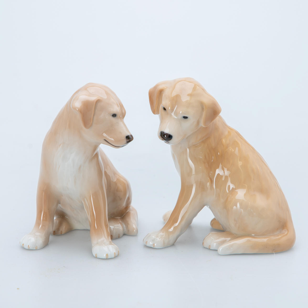 ROYAL COPENHAGEN. Model 357 dog figures (2).