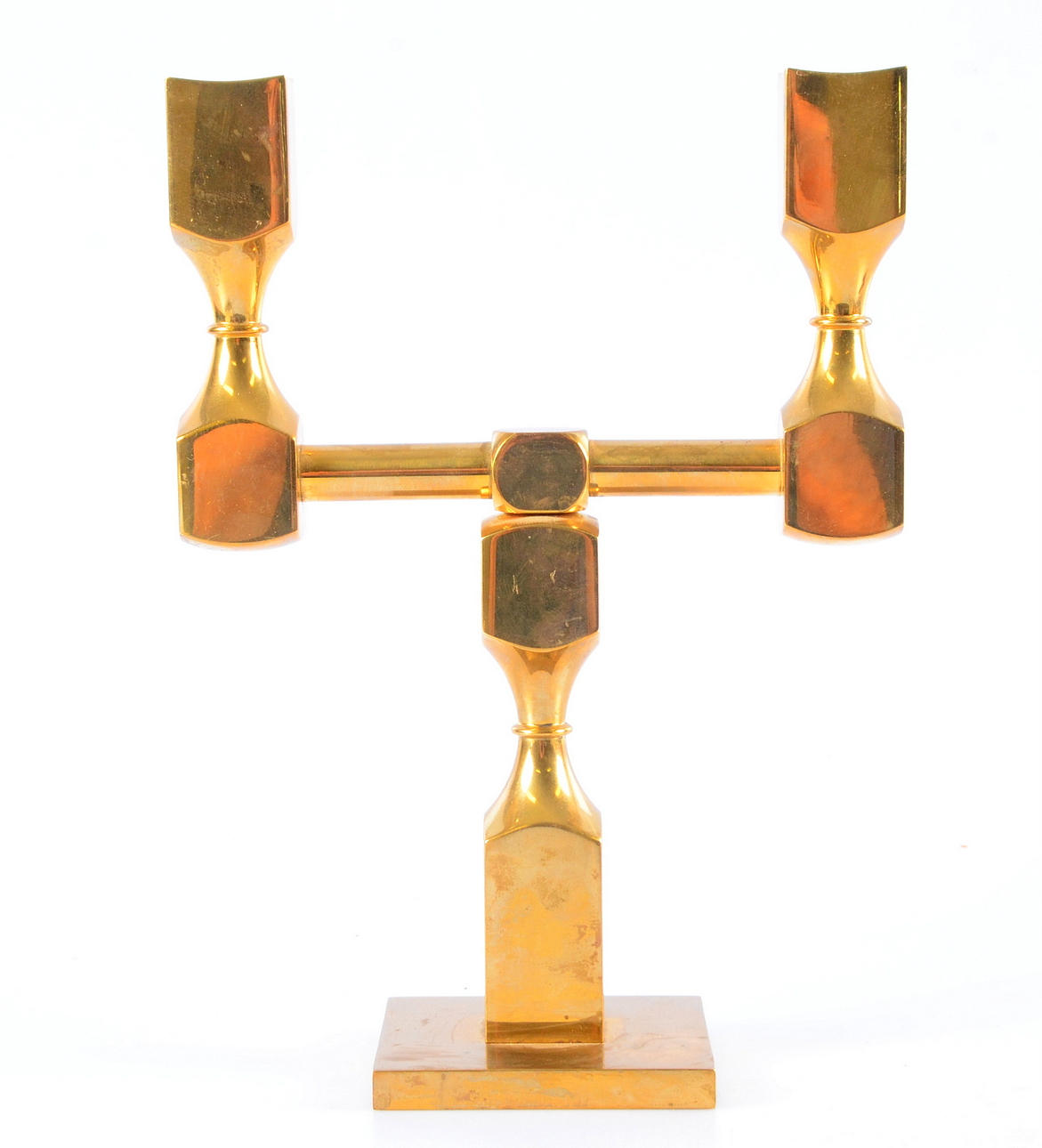 KANDELABER, mässing, Metallslöjden Gusum.