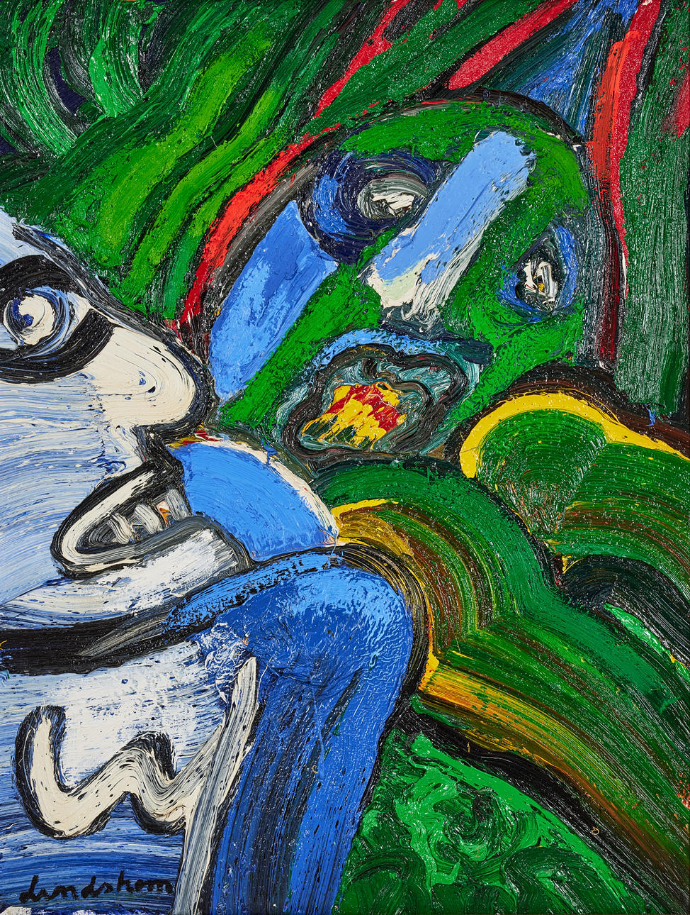 BENGT LINDSTRÖM. Composition with figures.