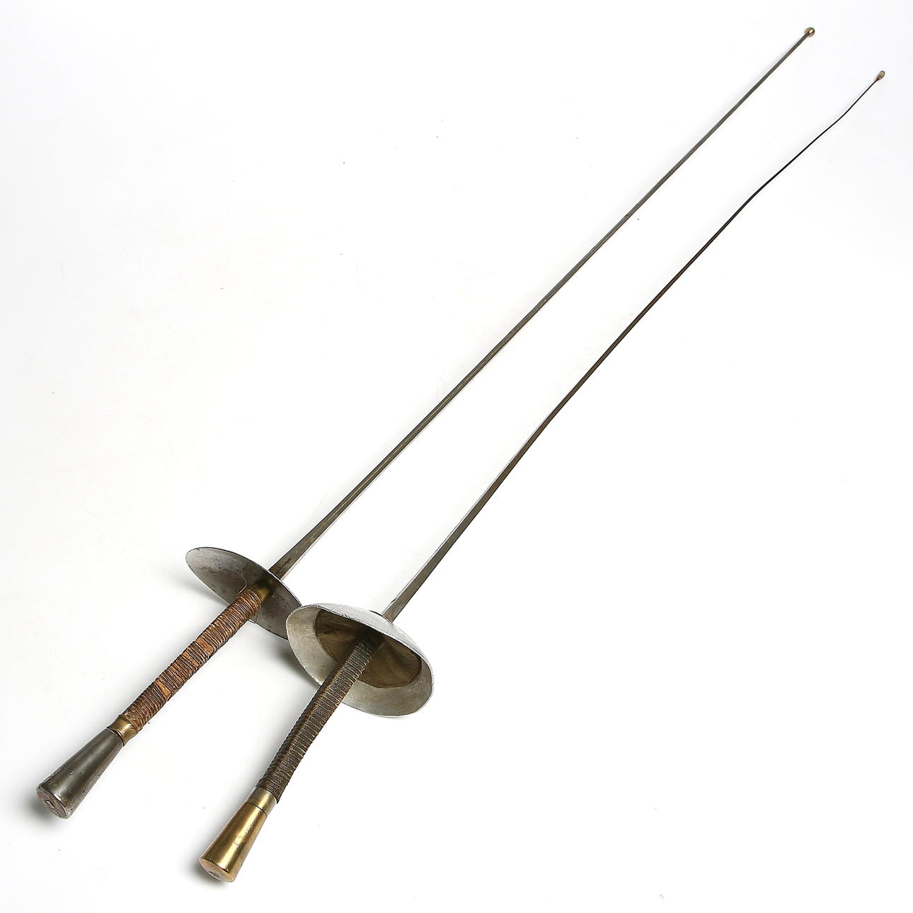 FLORETTER, 2 st, "övningsfloretter", Prieur Paris, Frankrike, 1900-talets första hälft.