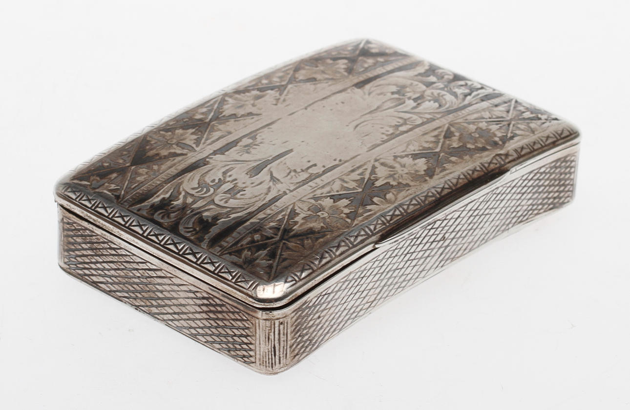 DOSA, silver, Ryssland, 1800-tal. Vikt 118g.