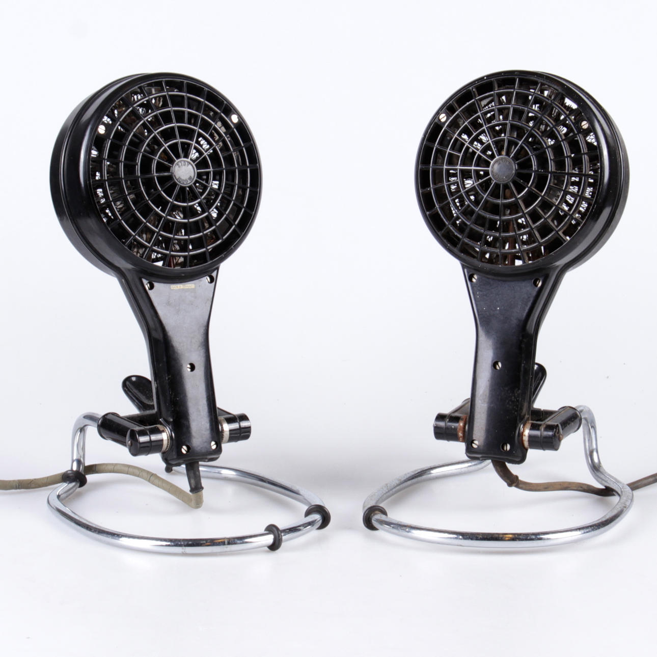 BORDSFLÄKTAR, ett par, AS, Made in Germany, 1900-talets mitt.