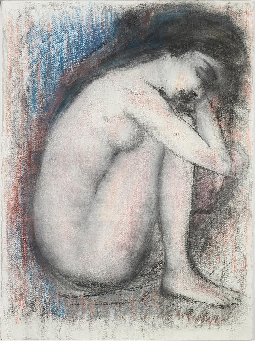 MATTI  HAUPT. Document study, pastel, unsigned.