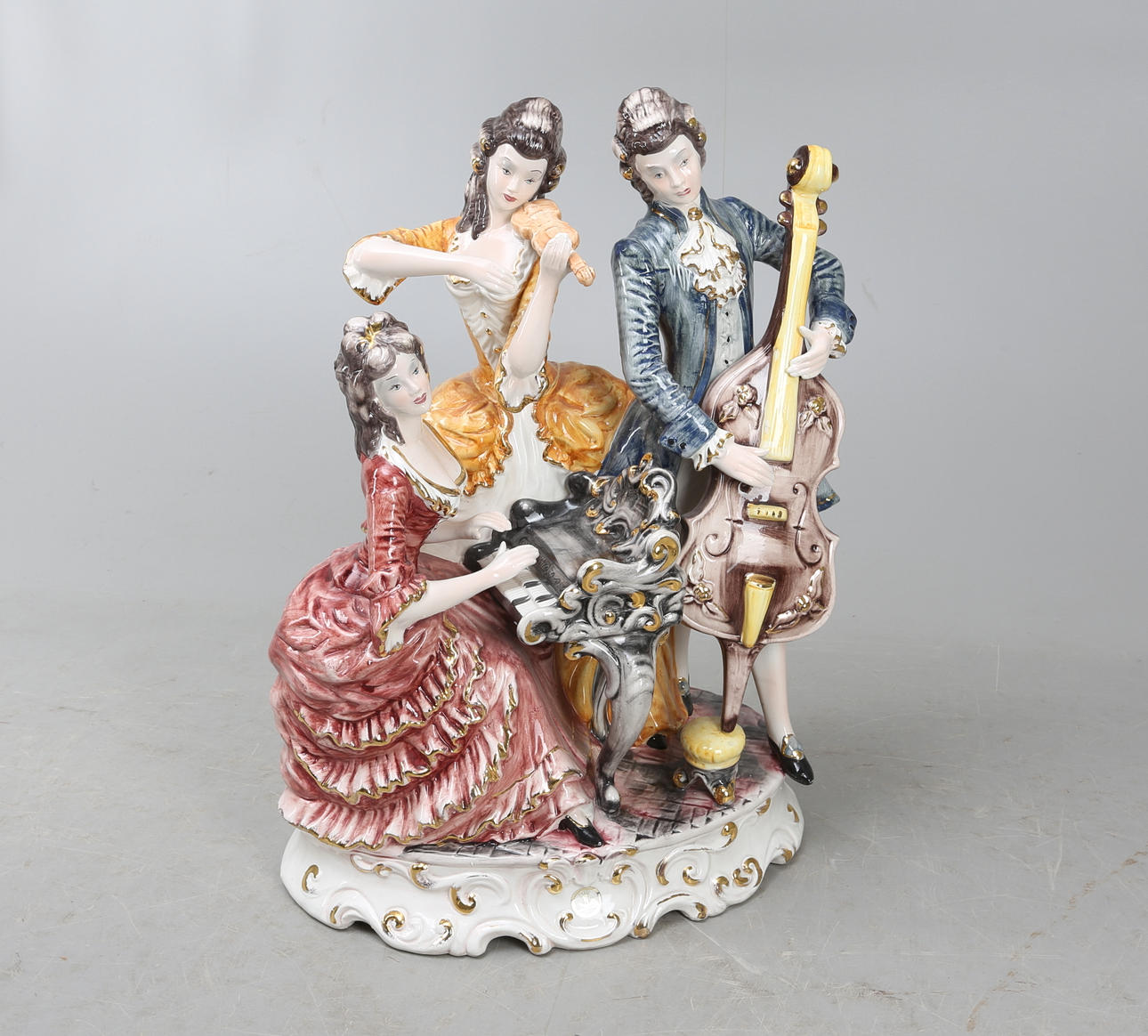 SKULPTUR, figuringrupp, Capodimonte, Italien. 1900-tal.