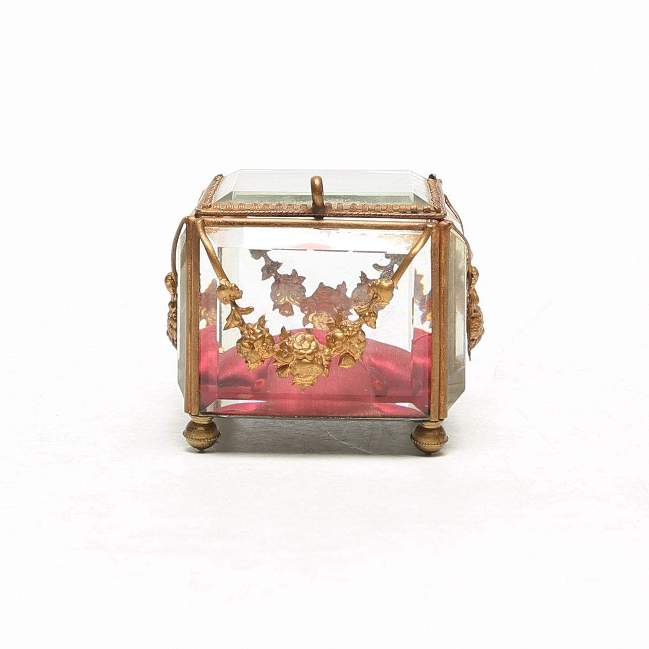 WATCH STAND. glass/metal.