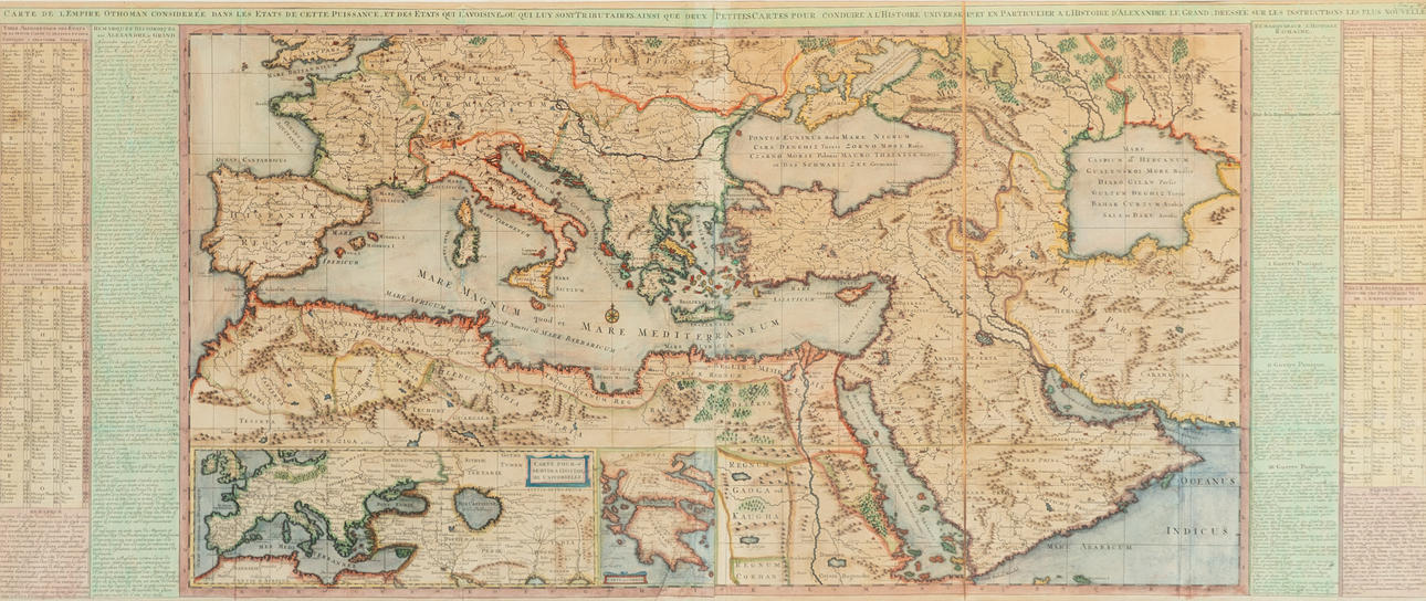 HENRI CHATELAIN (1684-1743). Carte de l'Empire Othoman.