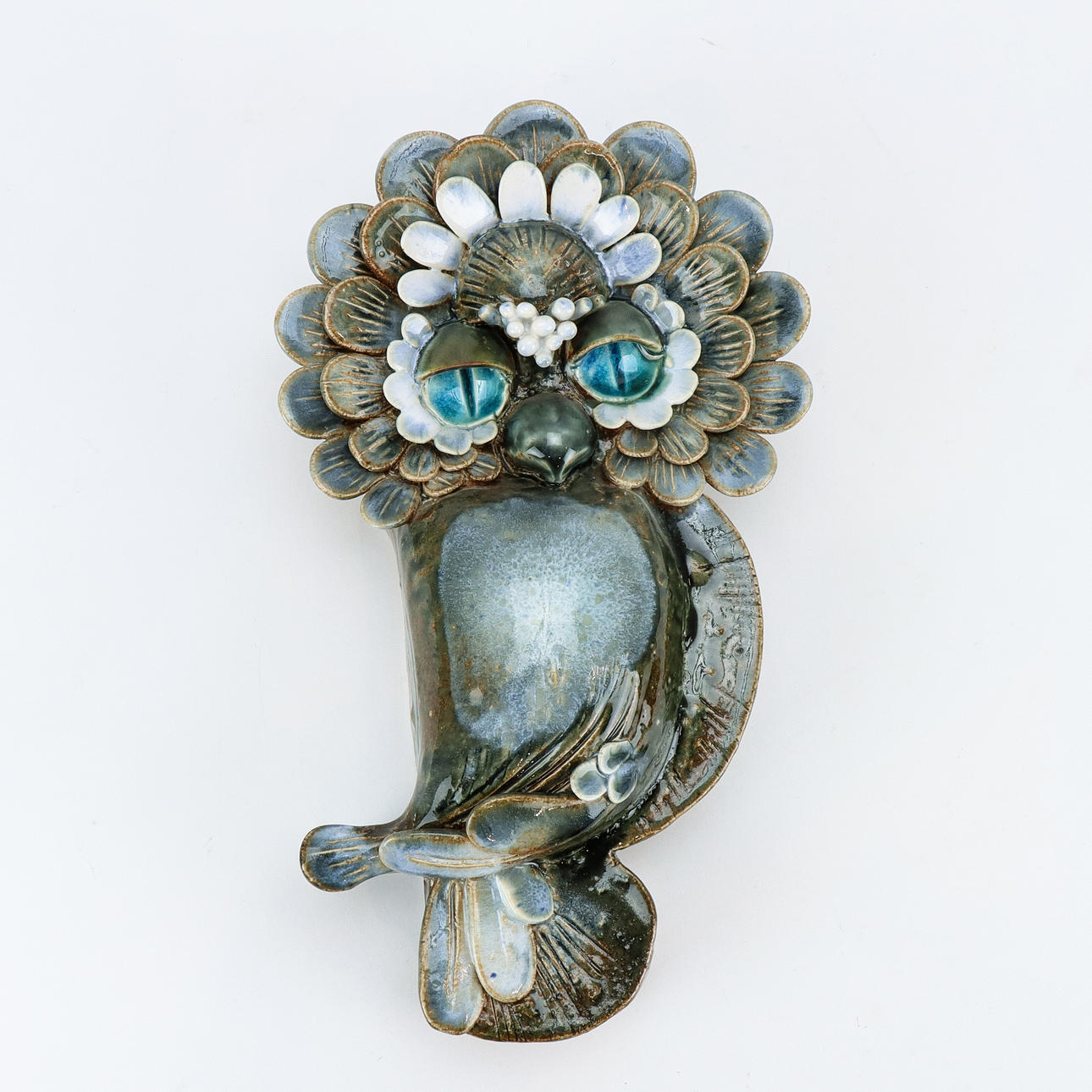 SOLSIEG UELTZHÖFER tavla keramik, Uggla.