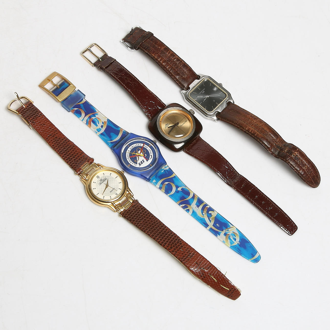 ARMBANDSUR, 4 st, bl.a. Swatch och Certina DS.
