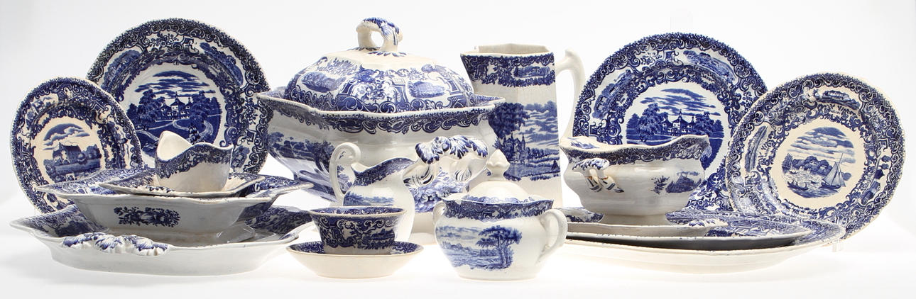 SERVIS, 72 delar, "Svenska slott", Rörstrand.