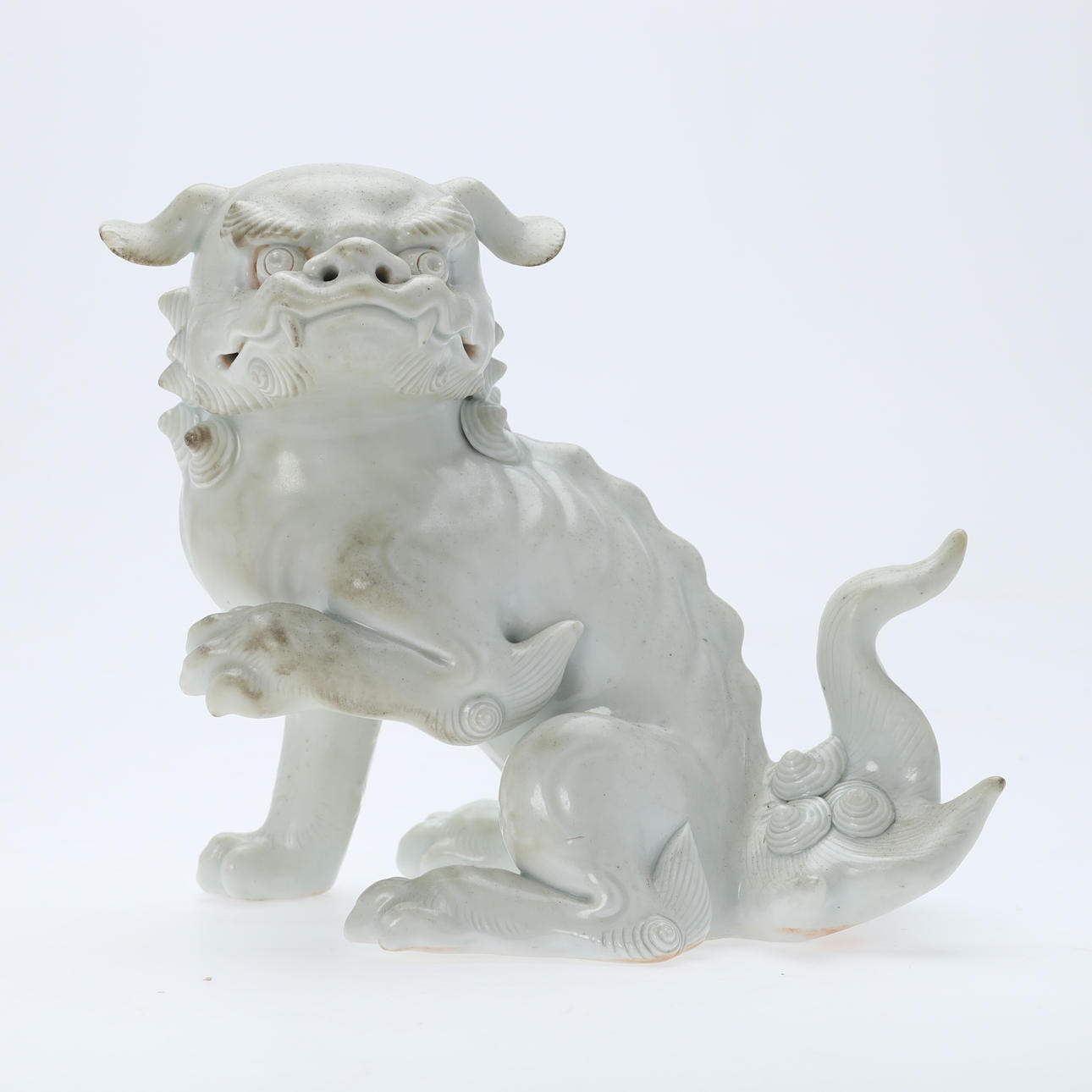 Kinesisk figur, foo hund, Blanc de Chine, Kina.