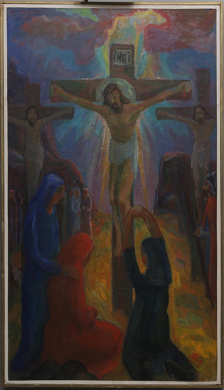 RAGNAR RING. Olja på pannå, signerad.