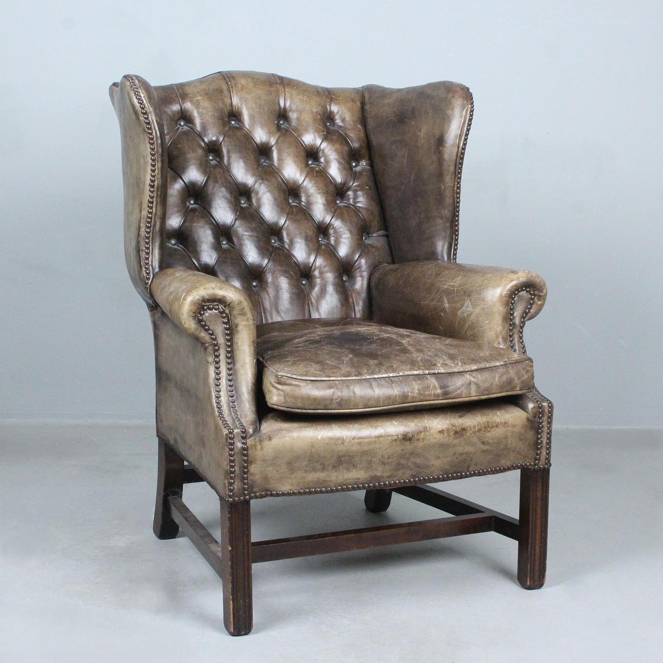 Chesterfield fåtölj.