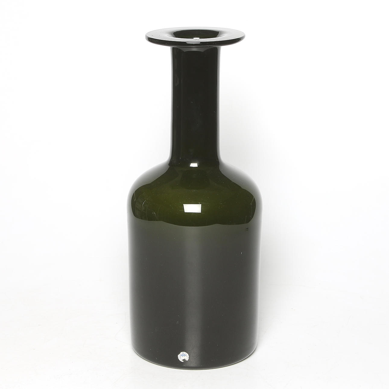 GOLVVAS / FLASKA, glas, Otto Bauer, Holmegaard, Danmark, 1900-tal.