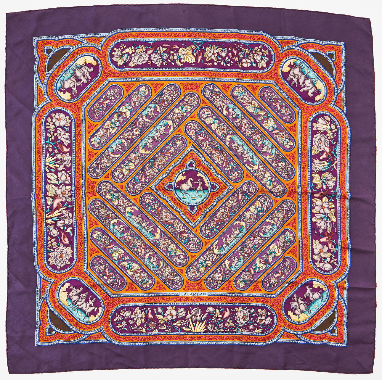 HERMÈS, scarf “Qalamdan”.