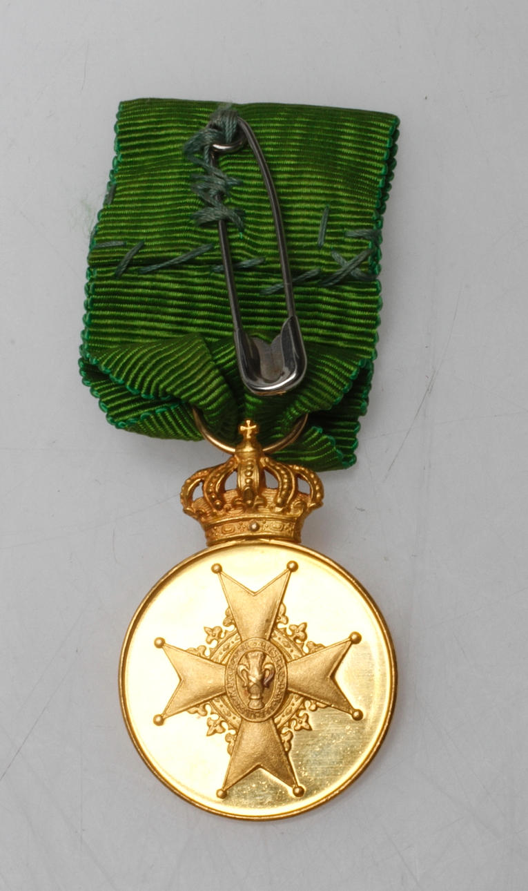 VASAMEDALJEN, guld, 18k, vikt ca. 12 gram.