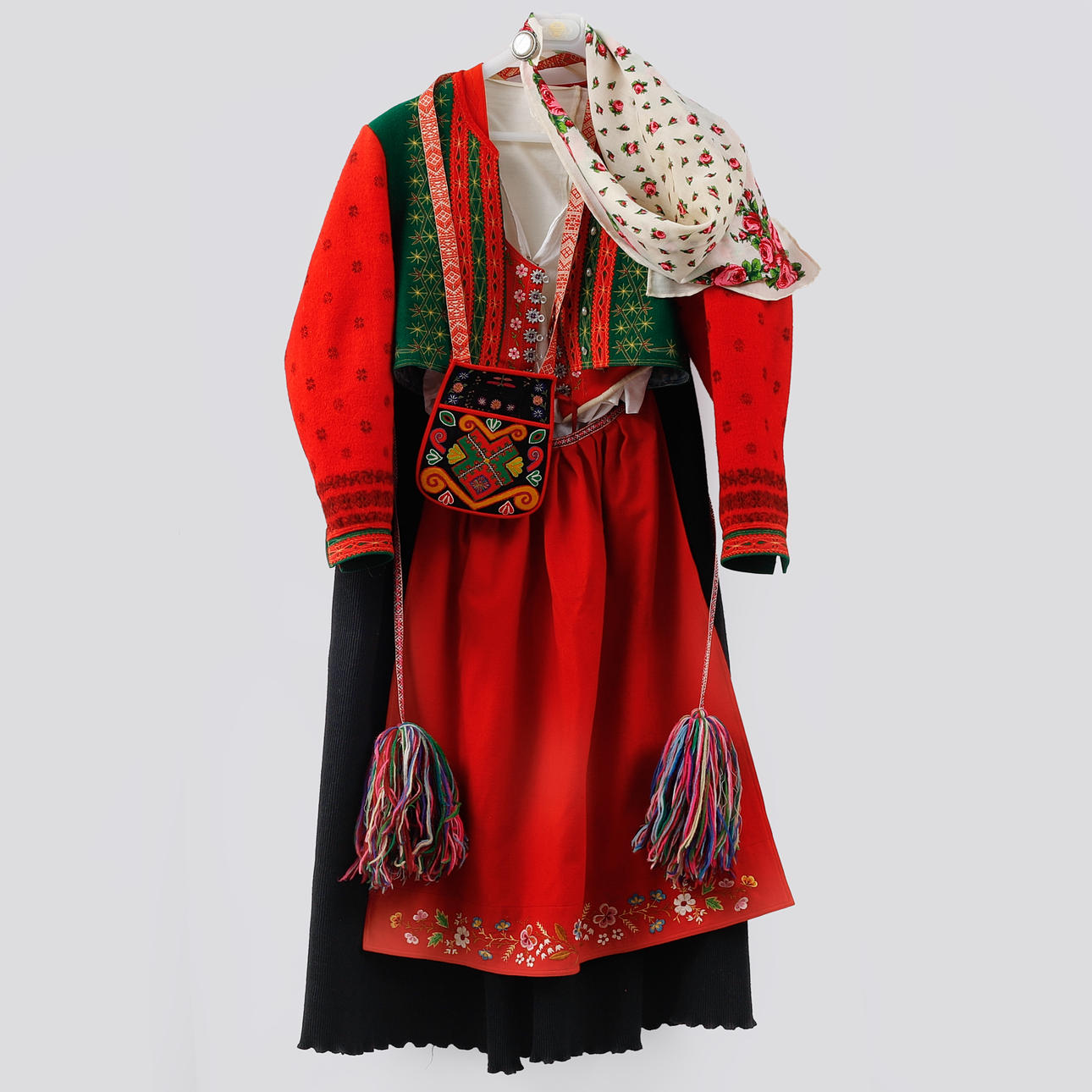 FOLKDRÄKT, dam, Gagnef.