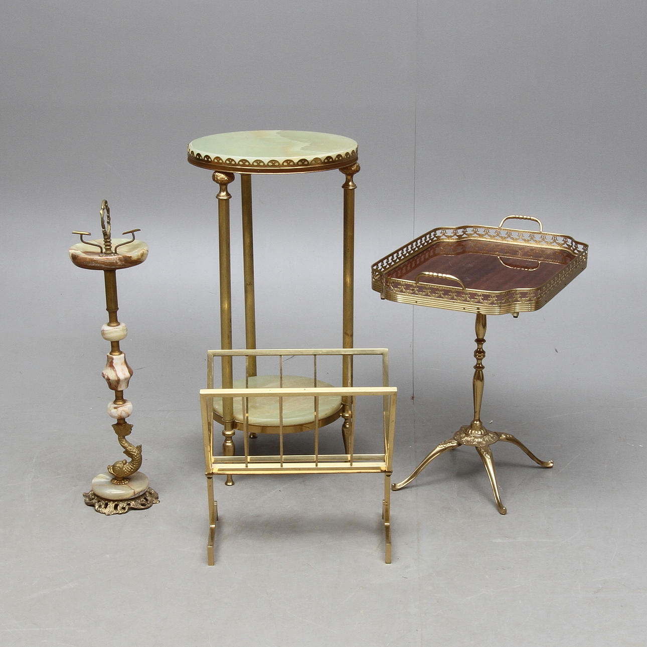 GOLVASKKOPP, TIDNINGSSTÄLL, BRICKBORD, ETAGEBORD, 1900-talets andra hälft.