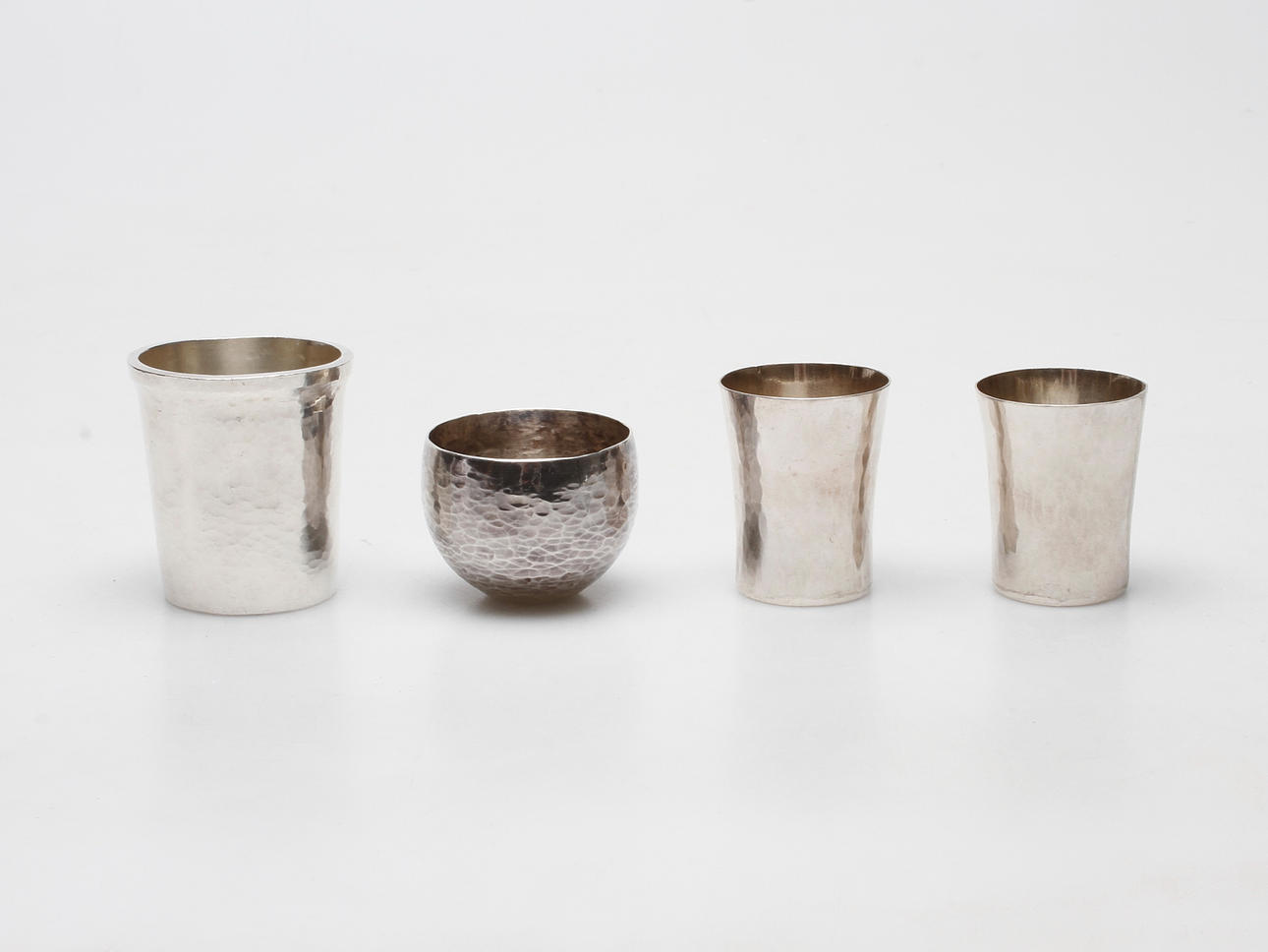 SUPKOPPAR, fyra delar, Anders Norling, 1990-tal, Nyköping, Silver, vikt ca 231 gram.