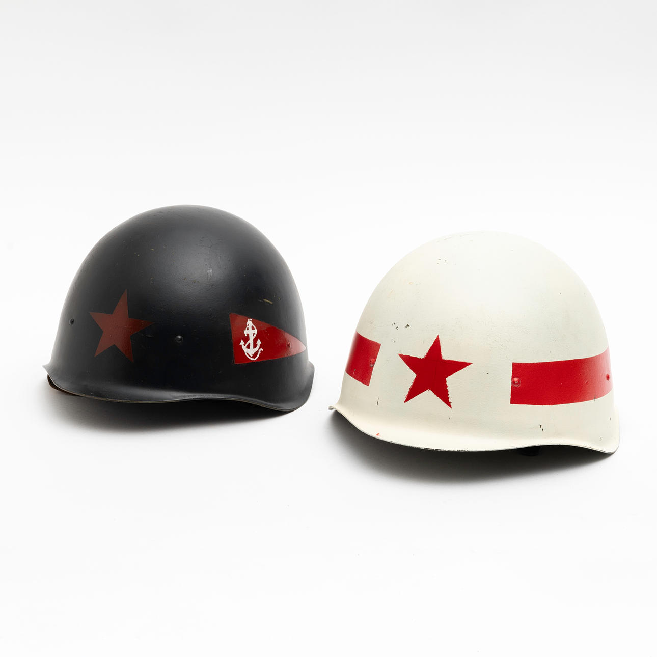 A pair of helmets, Ssh-40, Soviet Union.