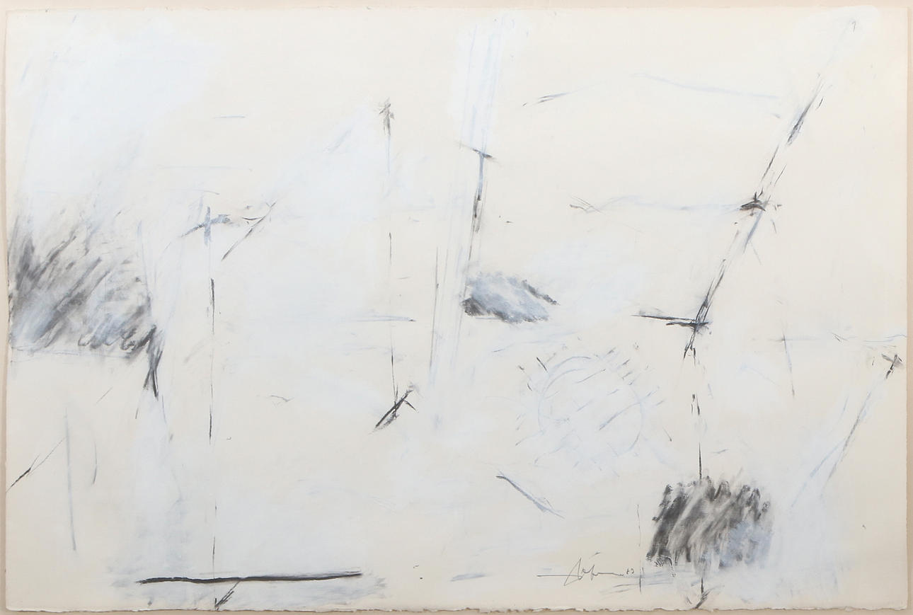 GÖRAN LAGER. Blandteknik. Komposition. Signerad.