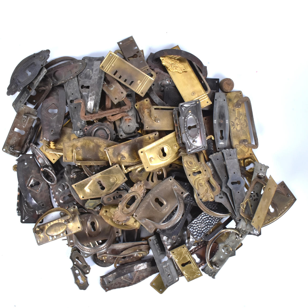 MÖBELBESCHLÄGE, Messing, 18./20. Jahrhundert, 1 Schublade.