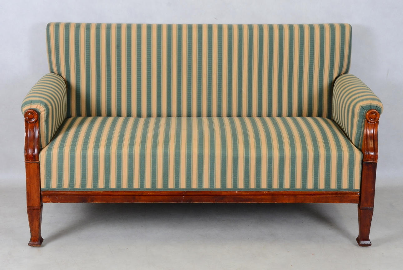 BÄDDSOFFA, fällbara armlän, 18/1900-tal.