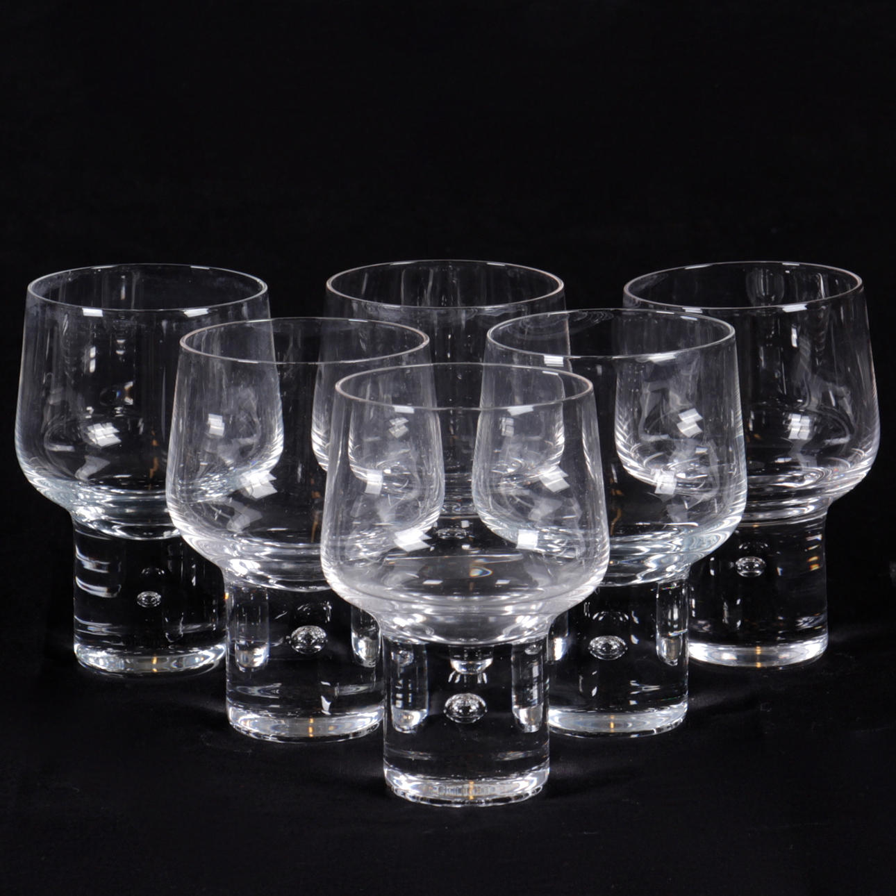 GLAS, 6 st. "Mambo", Vicke Lindstrand, Kosta.