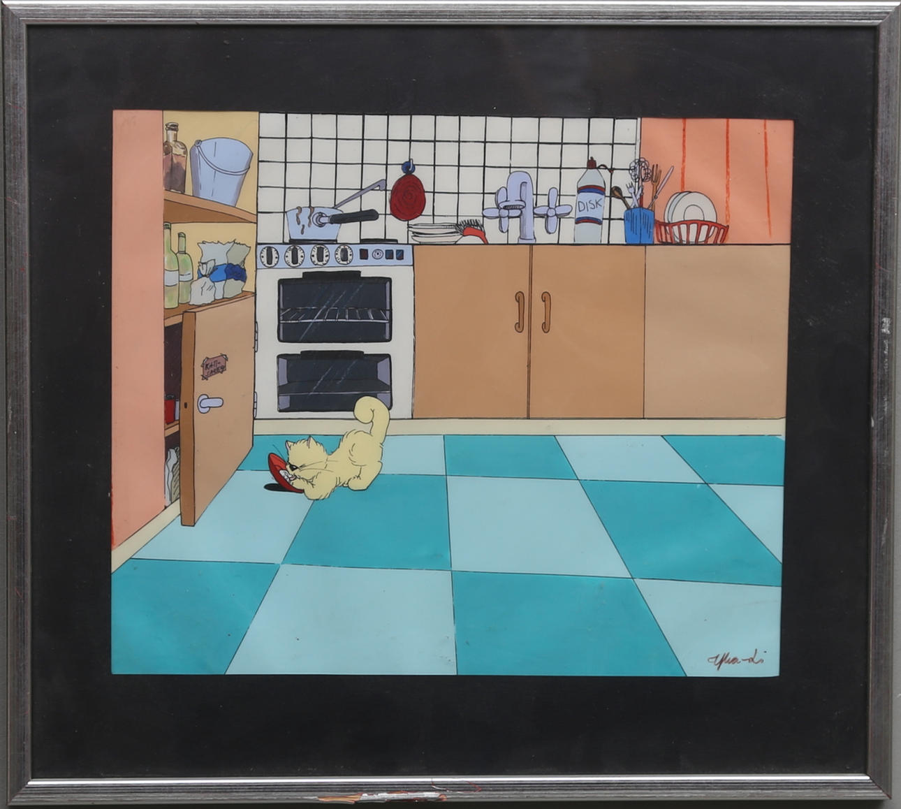 PER ÅHLIN. Filmcell, signerad.