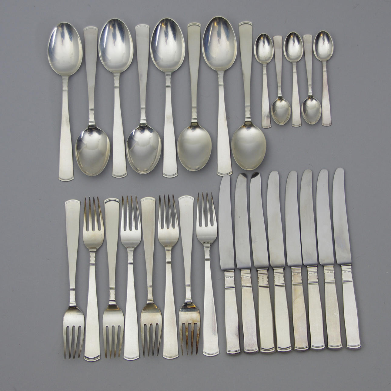BESTICKUPPSÄTTNING, "Rosenholm", silver, GAB.