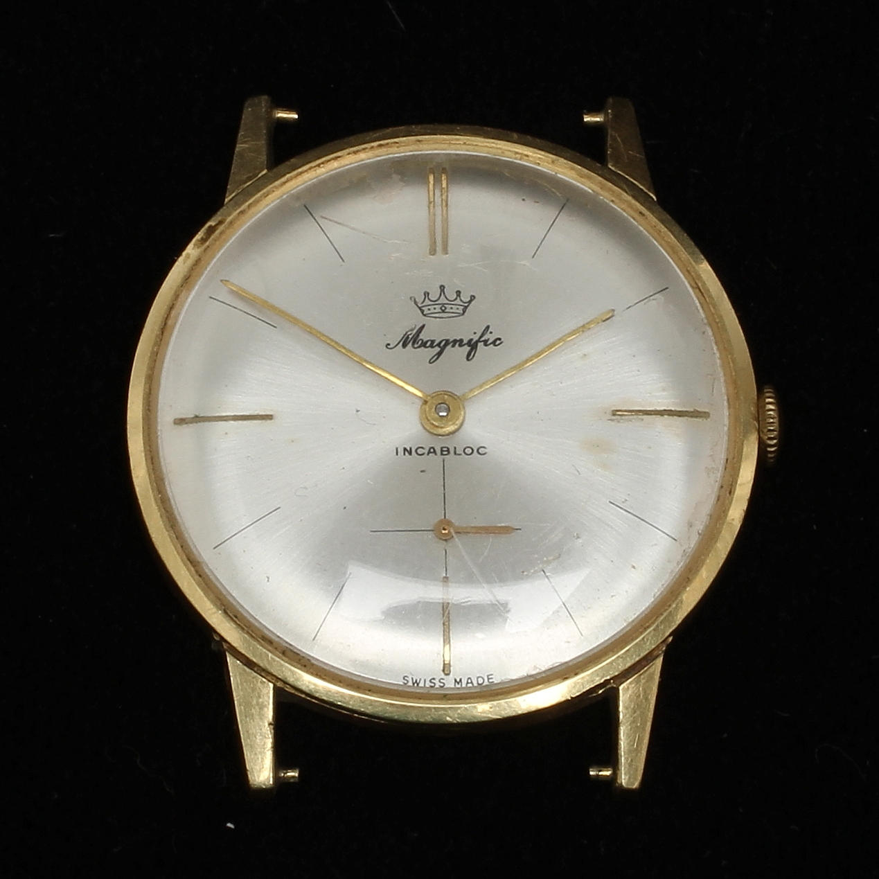 ARMBANDSUR, herr, Magnific, urverk Peseux cal. 320, boett av 18k guld.