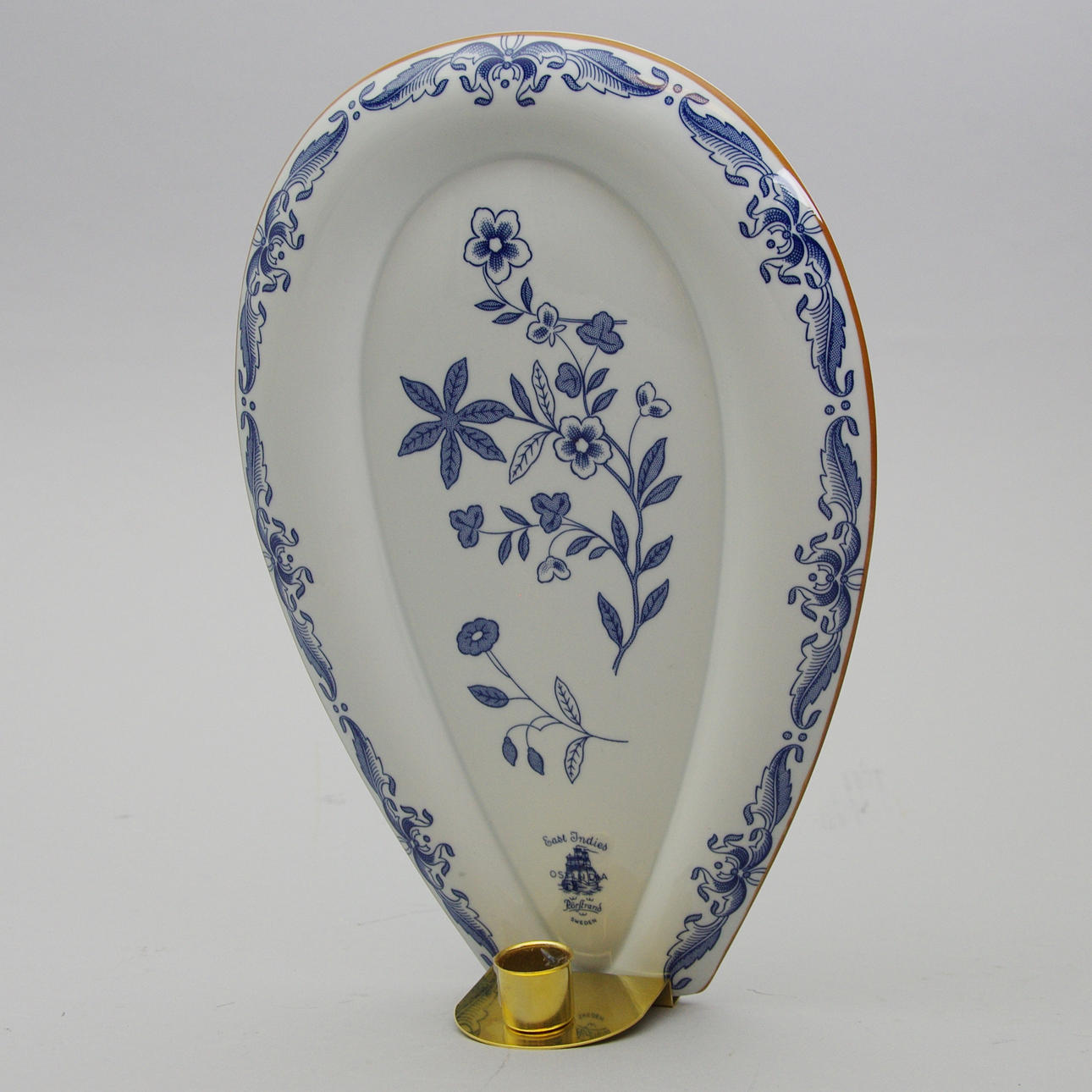 VÄGGLJUSSTAKE, porslin, "Ostindia", Rörstrand.