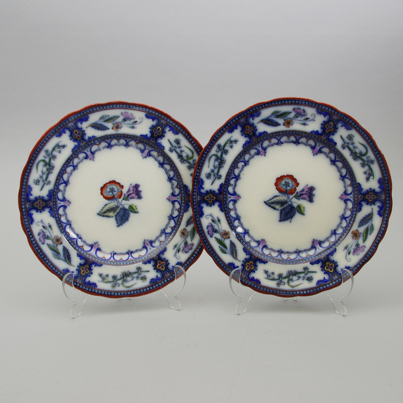 TALLRIKAR, 2 stycken, "Speranza", Rörstrand, 1800-tal.