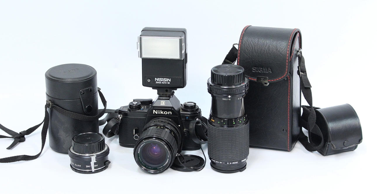 KAMERAPAKET, Nikon, 5 delar.