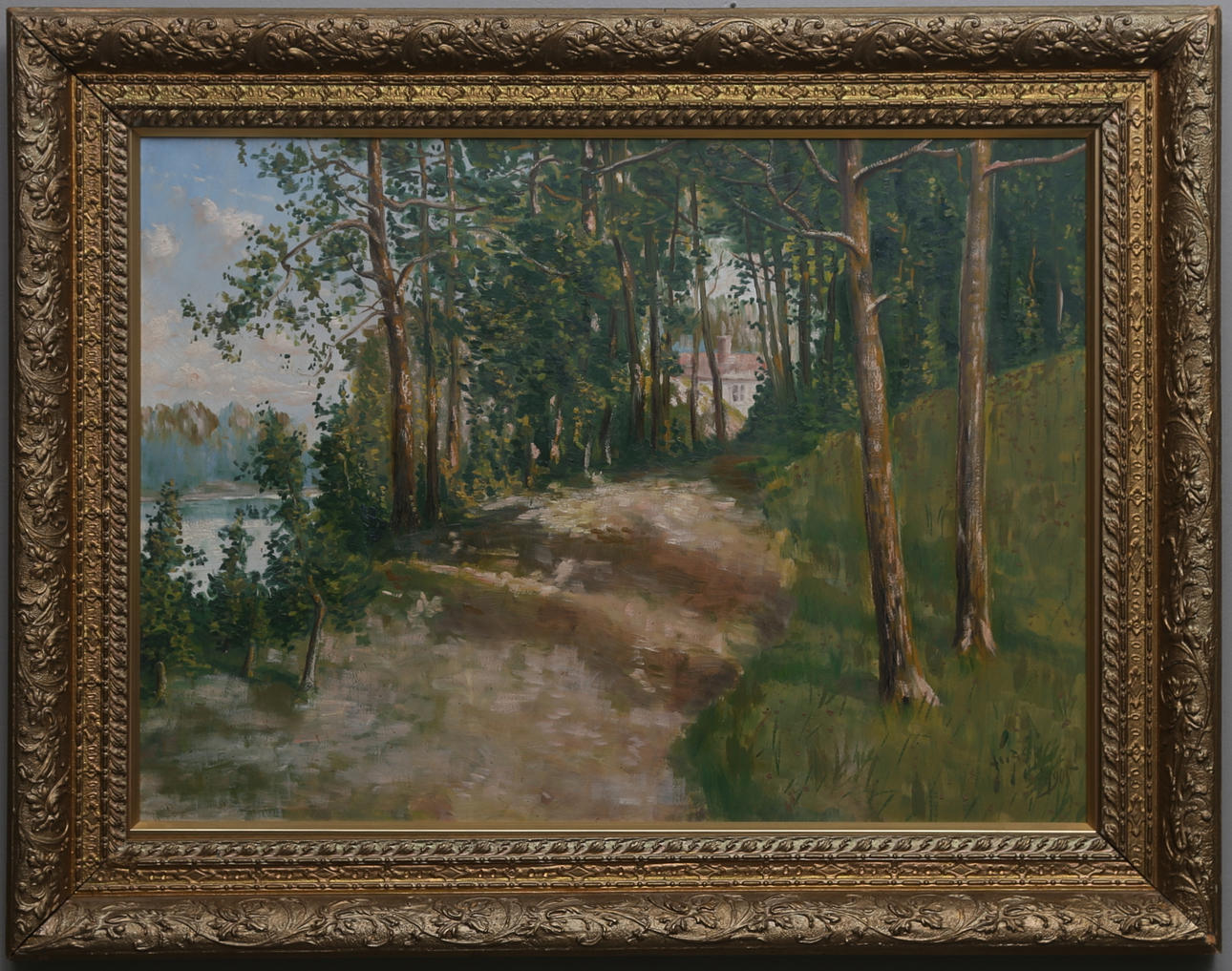 OIDENTIFIERAD KONSTNÄR. Olja på pannå, signerad Asp och daterad 1905.