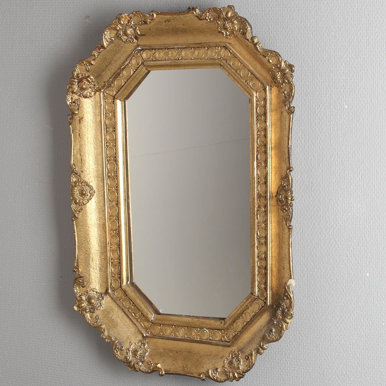 TAVELRAM med SPEGEL, troligen sent 1700-tal.