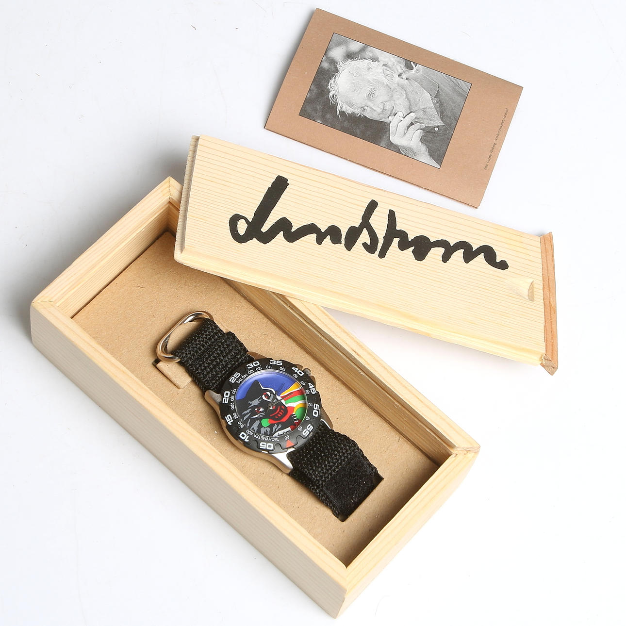 BENGT LINDSTRÖM. "Vargen", armbandsur i originallåda, Frankrike, 1999.