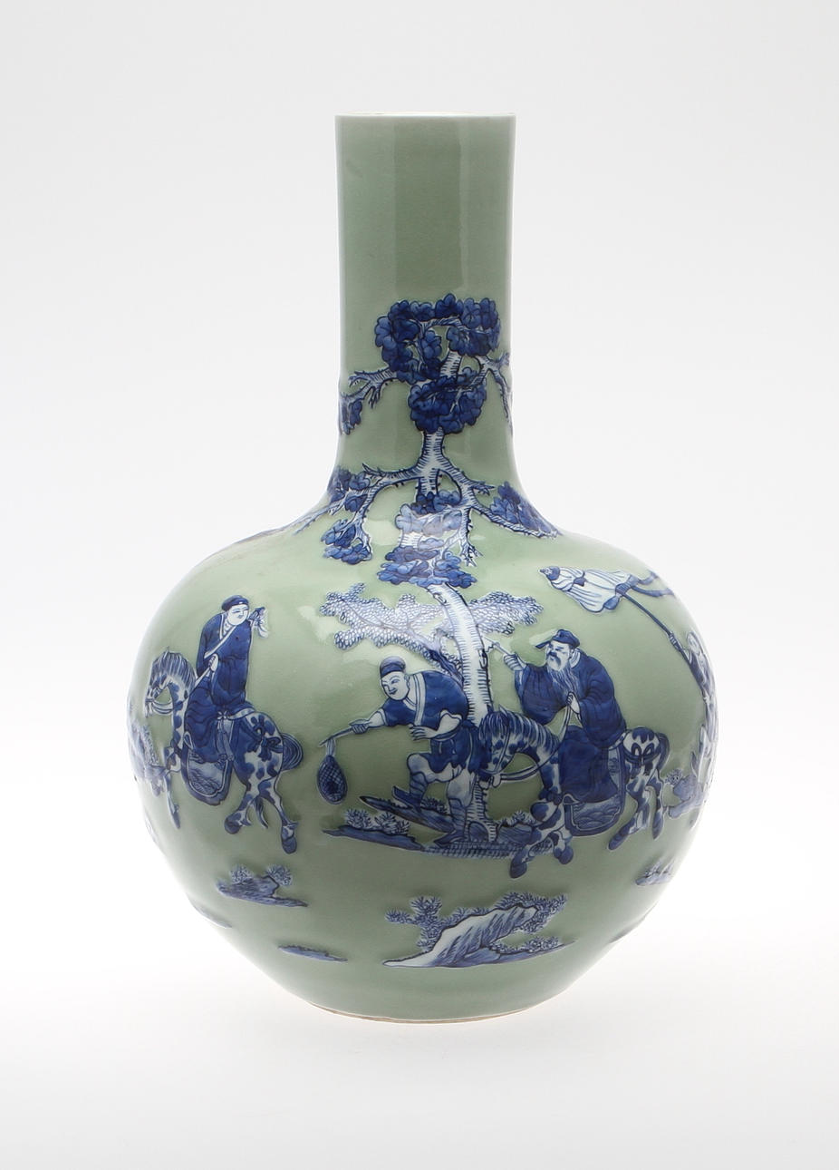 URNA, porslin, Kina, 1800/1900-tal.