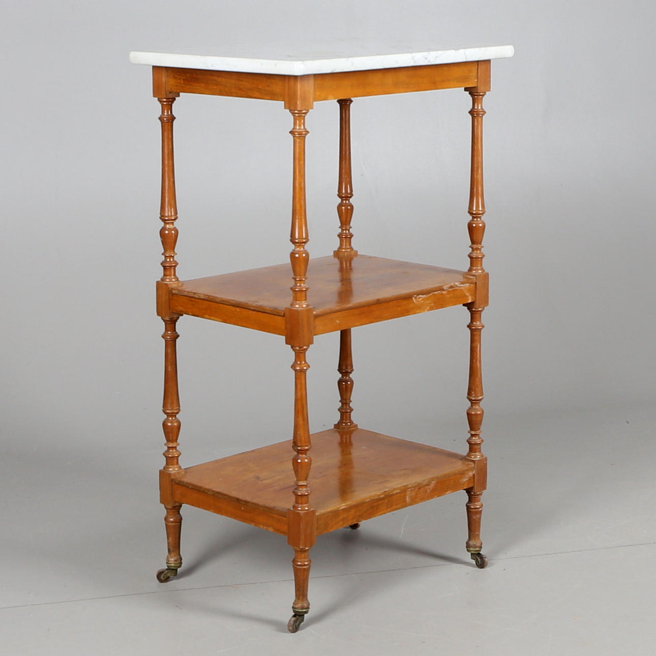 ANTENIENN, trä/marmor, sent 1800-tal.