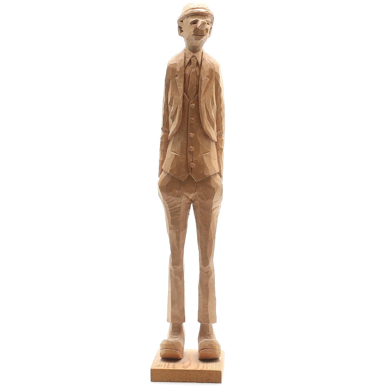 SKULPTUR, Bertil Juhlin, "Kronblom", trä, signerad BOJ.