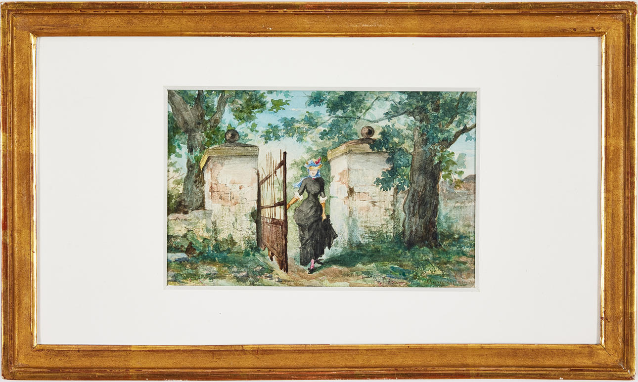 CLARA LÖFGREN 1843-1923. Elegant dam.