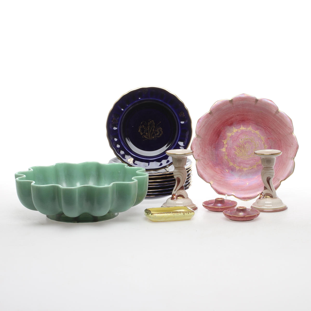 DIVERSE KERAMIK, 16 delar, bland annat tallrikar, Gefle, Rörstrand samt Josef Ekberg, Gustavsberg, 1900-tal.