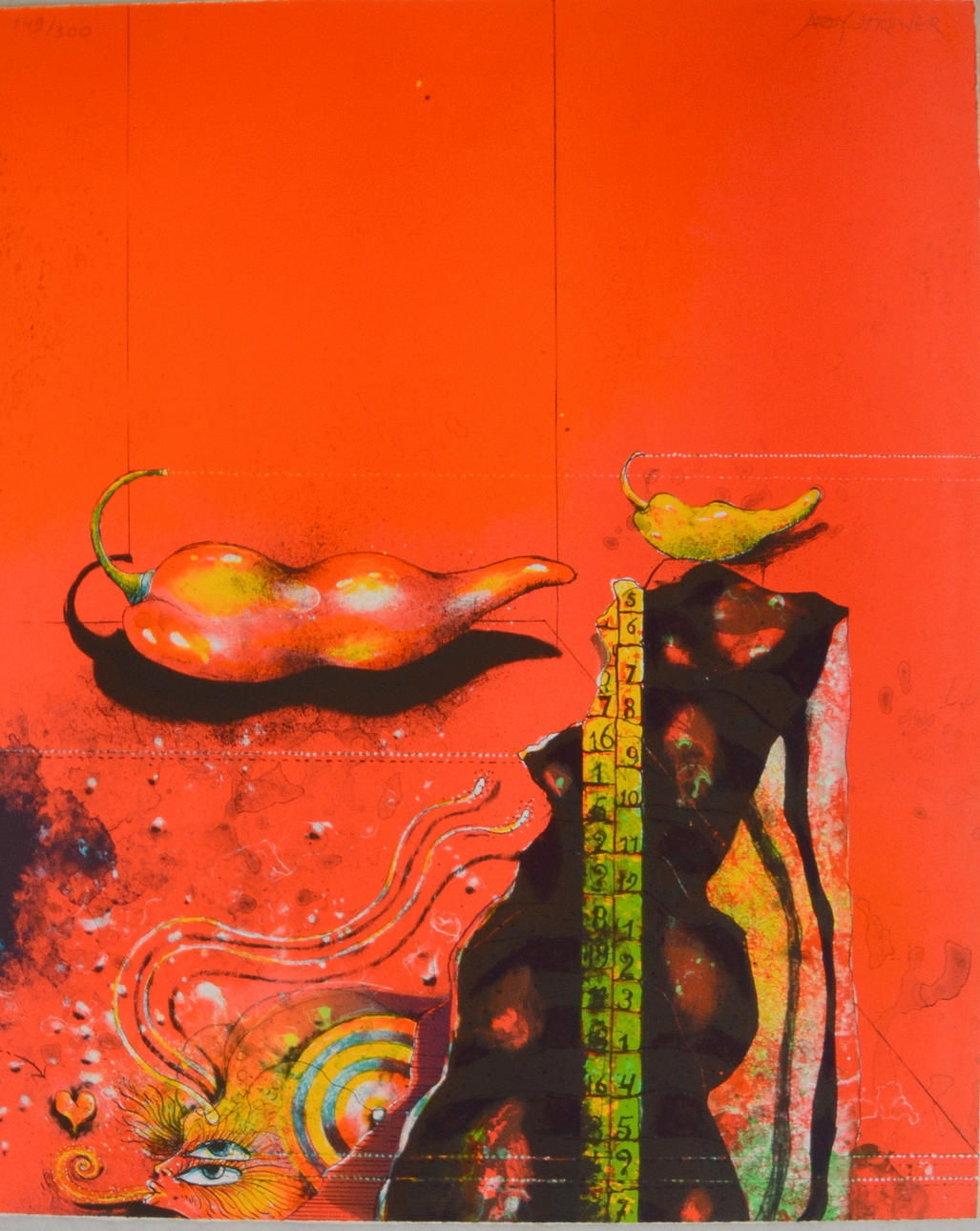 ARDY STRÜWER. Färglitografi.