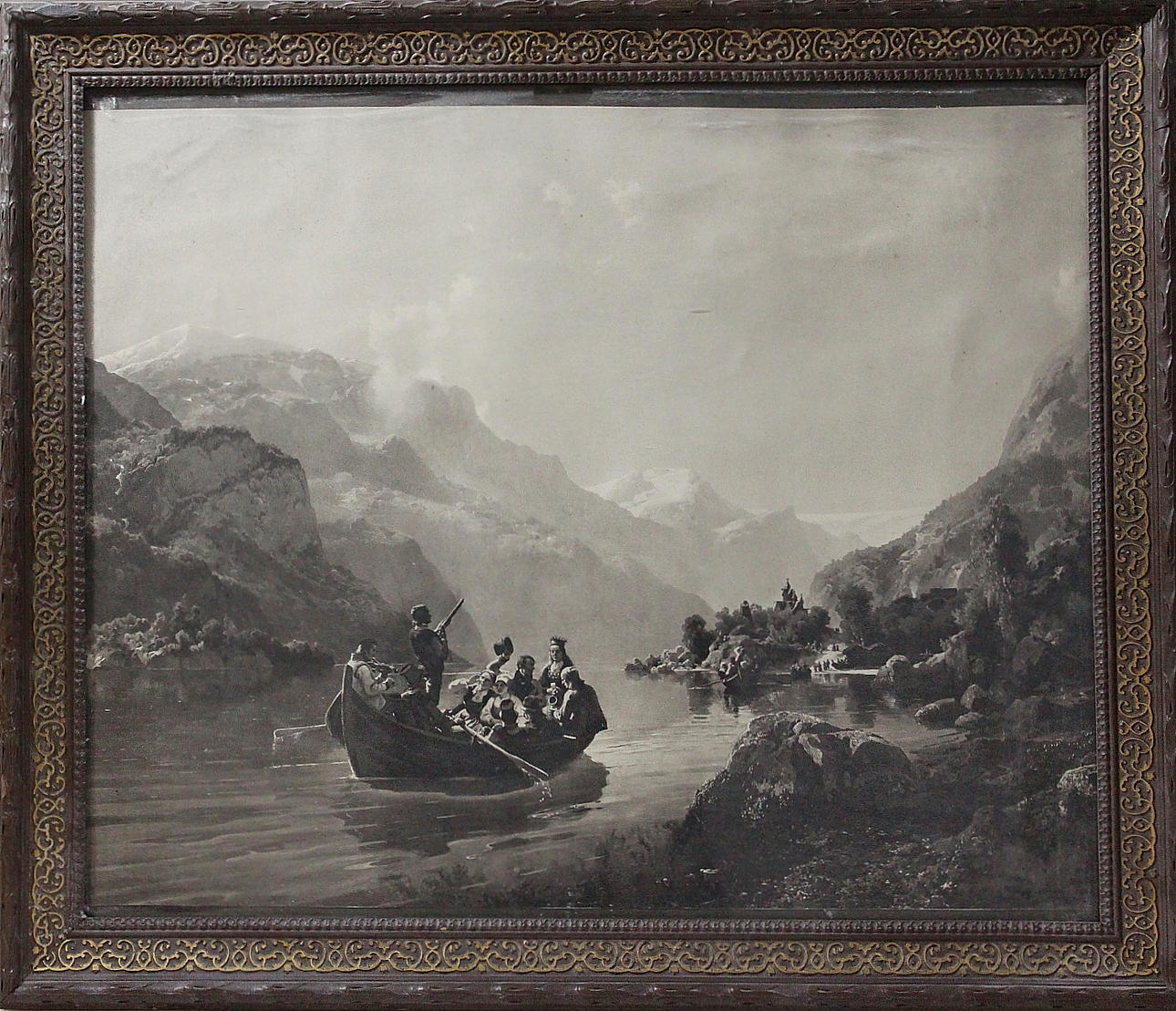 OIDENTIFIERAD KONSTNÄR. tryck, brudfölje.